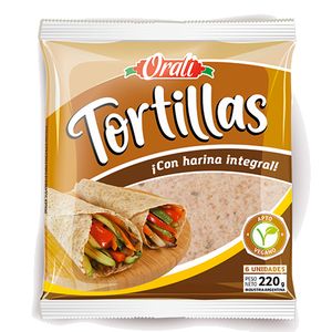 Tortillas integrales Orali 6 u